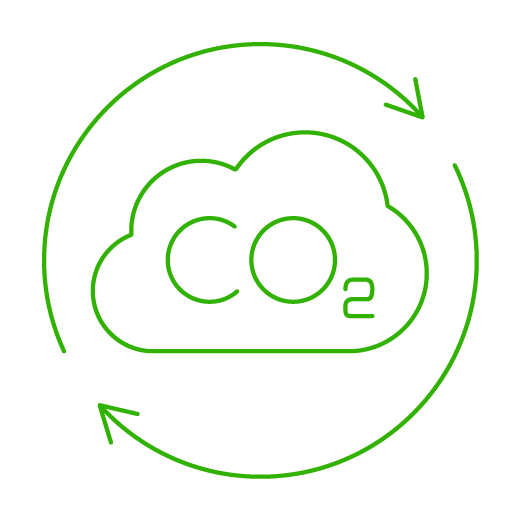 Icono compensa el CO2